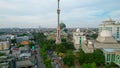 Aerial view of jakarta islamic center mosque. Jakarta, Indonesia, October 30, 2021