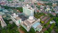 Aerial view of jakarta islamic center mosque. Jakarta, Indonesia, October 30, 2021