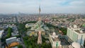 Aerial view of jakarta islamic center mosque. Jakarta, Indonesia, October 30, 2021