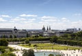 Aerial view of Jardin des Tuileries Royalty Free Stock Photo