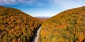 Aerial view of Jay Peak in Vermont Royalty Free Stock Photo