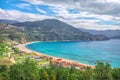 Aerial view of Jaz Beach, Montenegro
