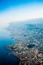 An aerial view of Jeju, an island in South Korea