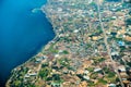 An aerial view of Jeju, an island in South Korea