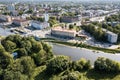 Aerial view of Jelgava city, Latvia