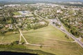 Aerial view of Jelgava city, Latvia