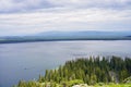 Aerial view of Jenny lake at Grand Teton National Park Royalty Free Stock Photo