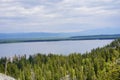 Aerial view of Jenny lake at Grand Teton National Park Royalty Free Stock Photo