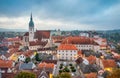 Aerial view of  Jindrichuv Hradec, Czechia Royalty Free Stock Photo