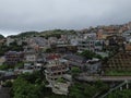 Aerial view of Jiufen Taipei. Popular spirited away district in Taiwan