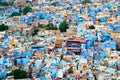 Aerial view of Jodhpur Blue City. Jodphur, Rajasthan, India