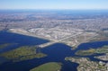 Aerial view of the John F. Kennedy International Airport (JFK) in New York