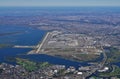 Aerial view of the John F. Kennedy International Airport (JFK) in New York