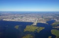 Aerial view of the John F. Kennedy International Airport (JFK) in New York