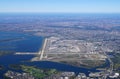 Aerial view of the John F. Kennedy International Airport (JFK) in New York