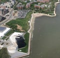 Aerial View of John F. Kennedy Presidential Museum