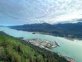 Aerial View of Juneau, Alaska Royalty Free Stock Photo