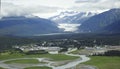 Aerial view of Juneau, Mendenhall Glacier, Alaska, United States Royalty Free Stock Photo