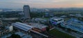 Aerial view of Jurong East MRT interchange Royalty Free Stock Photo