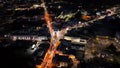 Aerial view of the Justice Walsh, High and Port Road in Letterkenny, County Donegal, Ireland