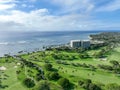 Aerial view of Kahala and the Pacific Ocean, Honolulu, Hawaii