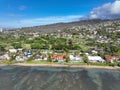 Aerial view of Kahala and the Pacific Ocean, Honolulu, Hawaii