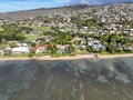 Aerial view of Kahala and the Pacific Ocean, Honolulu, Hawaii