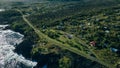 aerial view Kalapana Seaview Estates, big island, hawaii