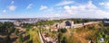 Aerial view of Kalemegdan fortress in summer, Belgrade, Serbia Royalty Free Stock Photo