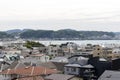 Aerial view of Kamakura city, Japan Royalty Free Stock Photo