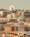 Aerial view of Kampala City seen from Gaddafi National Mosque in Uganda Royalty Free Stock Photo