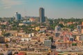 Aerial view of Kampala Town seen from Gaddafi National Mosque, Uganda