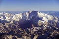 Aerial view of Kangchenjunga in the Himalaya