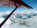 Aerial view of Kantishna River