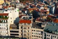 Aerial view of Karakoy quarter, Beyoglu district Royalty Free Stock Photo