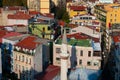 Aerial view of Karakoy quarter, Beyoglu district Royalty Free Stock Photo