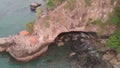 Aerial view of Karang Bolong beach, Anyer, Banten, Indonesia