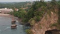 Aerial view of Karang Bolong beach, Anyer, Banten, Indonesia