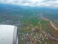 Aerial view of Kashmir valley, India