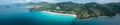 Aerial view of Kata and Kata Noi beach in Phuket province, in Thailand