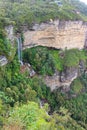 Aerial view at the Katoomba falls in Blue Mountains National Park near Sydney, Australia Royalty Free Stock Photo