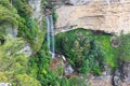 Aerial view at the Katoomba falls in Blue Mountains National Park near Sydney, Australia Royalty Free Stock Photo