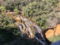 Aerial view of Katoomba Falls waterfall in the Blue Mountains of Australia Royalty Free Stock Photo