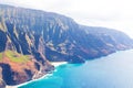Aerial view at kauai Royalty Free Stock Photo