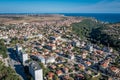 Aerial view of Kavarna city n Bulgaria Royalty Free Stock Photo