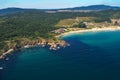 Aerial view of Kavatsite - sand dunes near town of Sozopol, Bulgaria