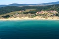 Aerial view of Kavatsite - sand dunes near town of Sozopol, Bulgaria