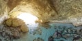 cave of Petit Sperone beach in Corsica