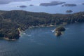 Aerial Landscape View of Howe Sound Royalty Free Stock Photo