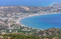 Aerial view of Kefalos village Royalty Free Stock Photo